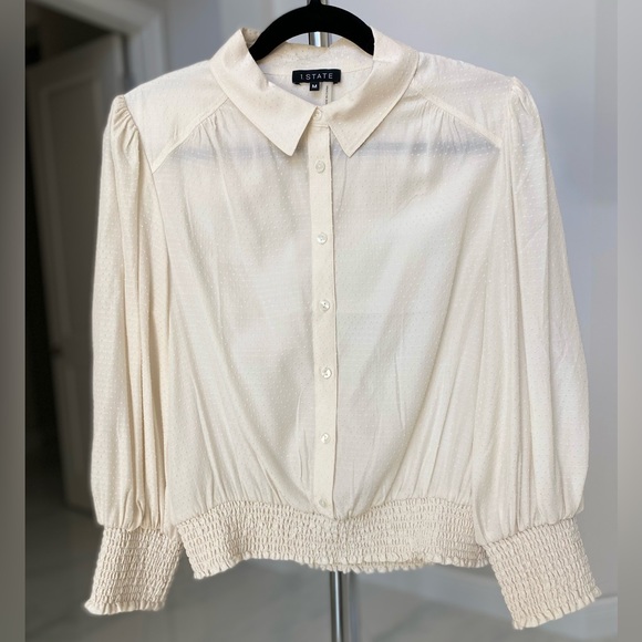 1. State Tops - 1 State Ivory Blouse size medium